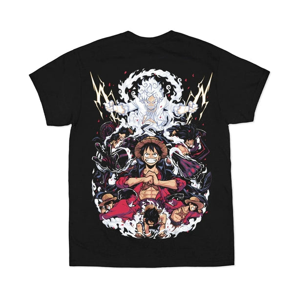 One Piece One Piece Short-Sleeved T-shirt Peripheral Co-Branded Clothes Luffy Zoro Zoro Yamato Anime - aquila Bask