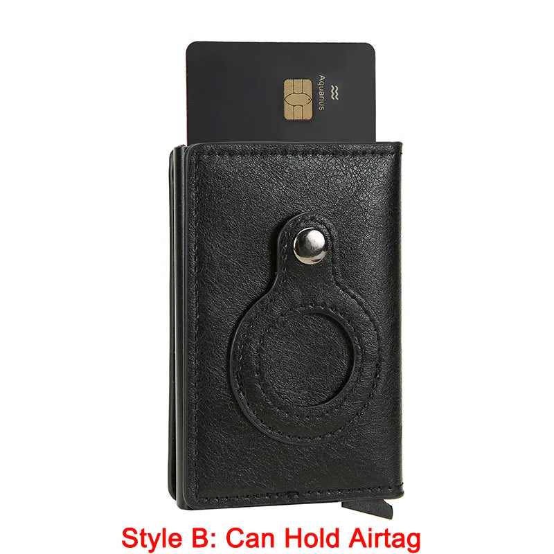 Rfid Airtag Credit Card Holder Wallet - aquila Bask