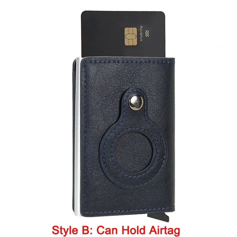 Rfid Airtag Credit Card Holder Wallet - aquila Bask