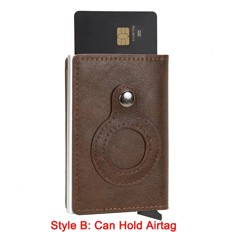 Rfid Airtag Credit Card Holder Wallet - aquila Bask