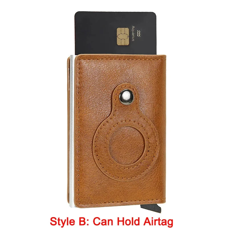 Rfid Airtag Credit Card Holder Wallet - aquila Bask