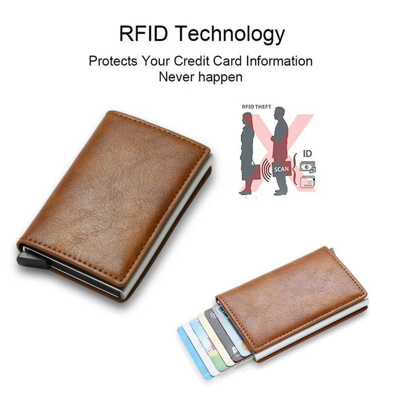 Rfid Airtag Credit Card Holder Wallet - aquila Bask