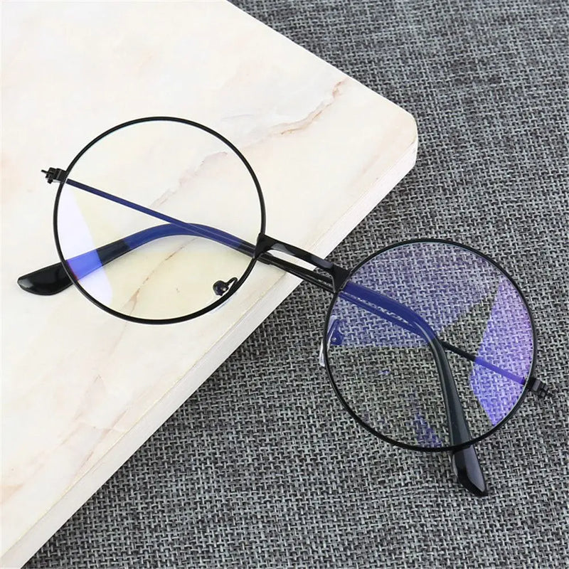 Retro Round Frame Anti-blue Radiation Glasses Ultralight Men Women  Blue Light Blocking Glasses Eyewear Computer Goggles