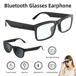 Smart Glasses Bluetooth 5.0 Earphones Wireless Headset Headphone UV400 Polarized Blue Light Blocking Music Bluetooth Eyeglassess - aquila Bask