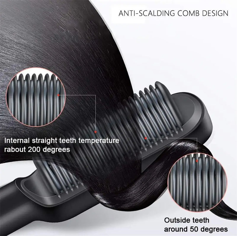 2 in 1 Hair Straightener Hot Comb