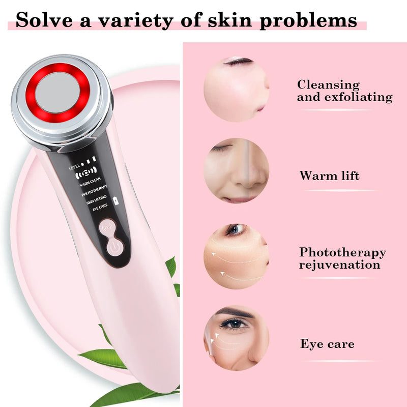 EMS LED Light Therapy Face Lifting Anti Wrinkle Device