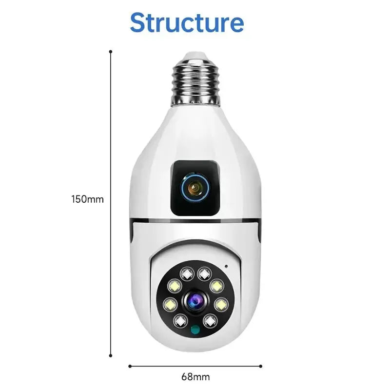 Wireless Wifi Light Bulb Camera Security Camera