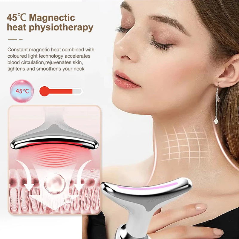 EMS Thermal Face Lifting Neck Massager