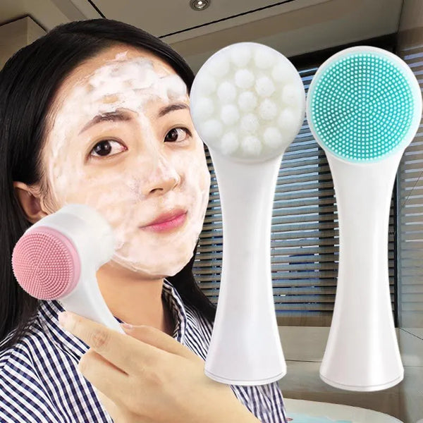 Silica Gel Face Cleansing Brush