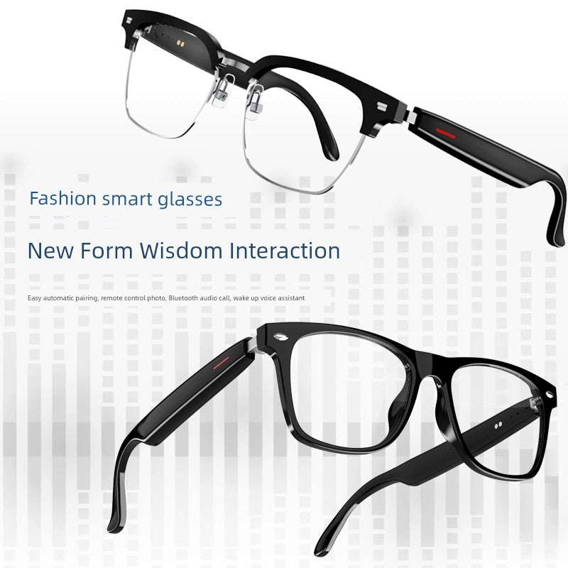 2024 New Arrival Bluetooth Glasses Smart Headset Black Technology Men's and Women's Three-Generation Music Sports Cycling Non-Bone Conduction - aquila Bask