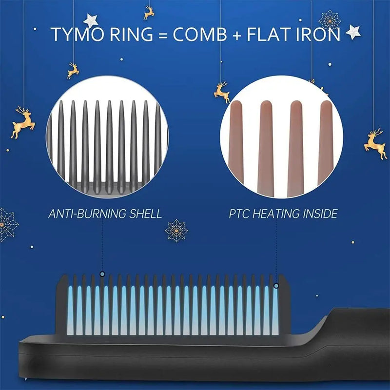 2 in 1 Hair Straightener Hot Comb