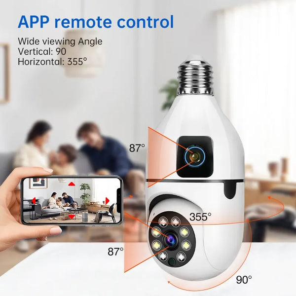 Wireless Wifi Light Bulb Camera Security Camera