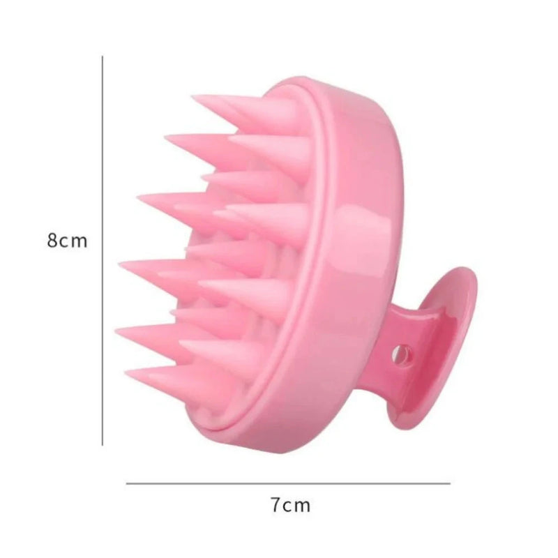 Silicone Shampoo Brush Head Scalp Massage Comb Hair Washing Comb Body Massage Brush Bath Shower Brush Salon Hairdressing Tool - aquila Bask