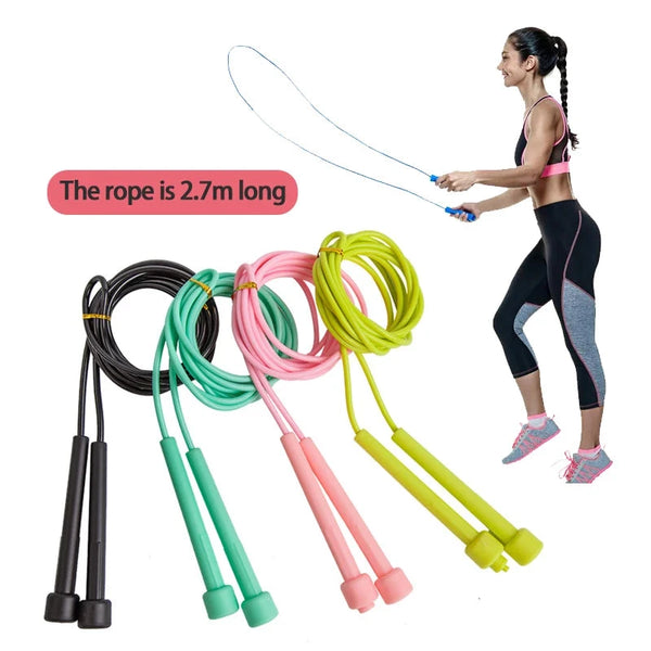 Speed Skipping rope Adult jump rope Weight Loss Children Sports portable fitness equipment Professional Men Women Gym - aquila Bask