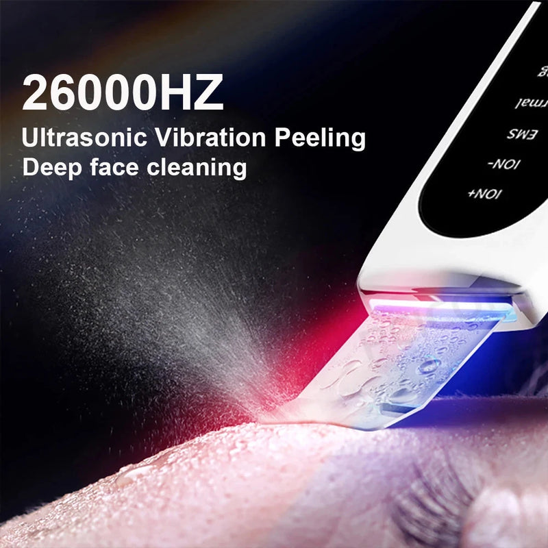 Ultrasonic Skin Scrubber Deep Face Cleanser - aquila Bask