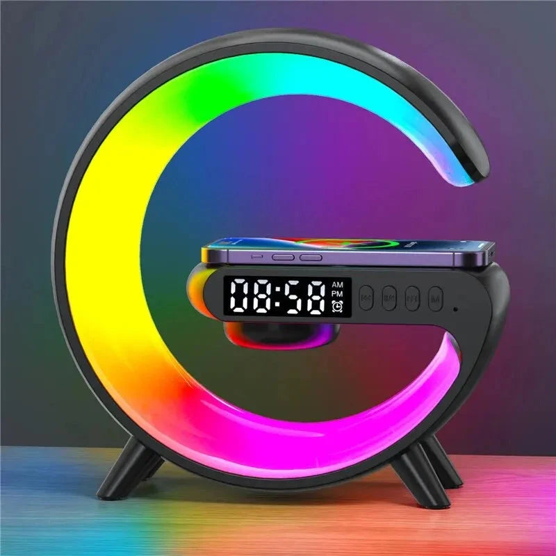 Wireless Charger Pad RGB Speaker Lamp - aquila Bask